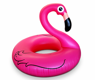 Pink Flamingo Pool Float thumbnail