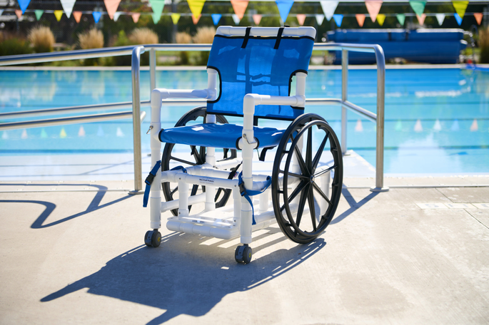 PVC Pool Access Chairs - Super Stable - USA Made