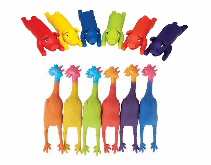 Rubber Chicken and Pig