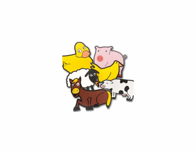 Sinking Farm Animal Pool Markers