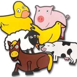Sinking Farm Animal Pool Markers