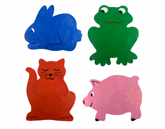 Sinking Jumbo Animal Puzzles - Set of 4