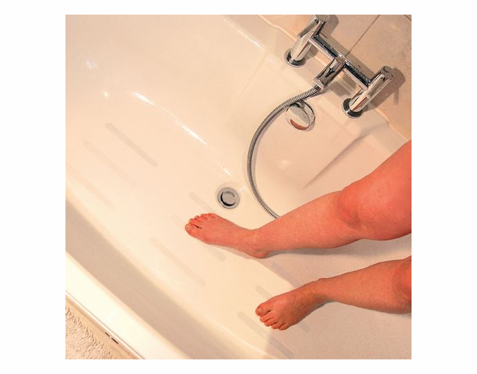 Tenura Self-Adhesive Non-Slip Bath and Shower Safety Strips - Clear