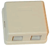 Dual Port Surface Mount Box for Keystone Jacks