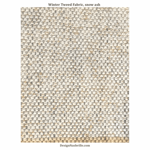 Winter Tweed Fabric, snow ash