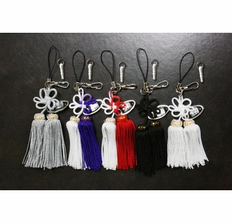 アクセサリー kiku Junction Produce Mini Fusa Kiku Knot Phone Strap Tassel Limited