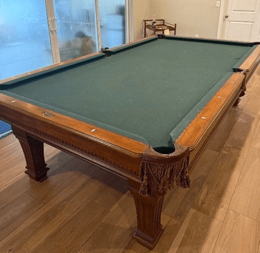 Brunswick 9' Pool Table, Pre-owned