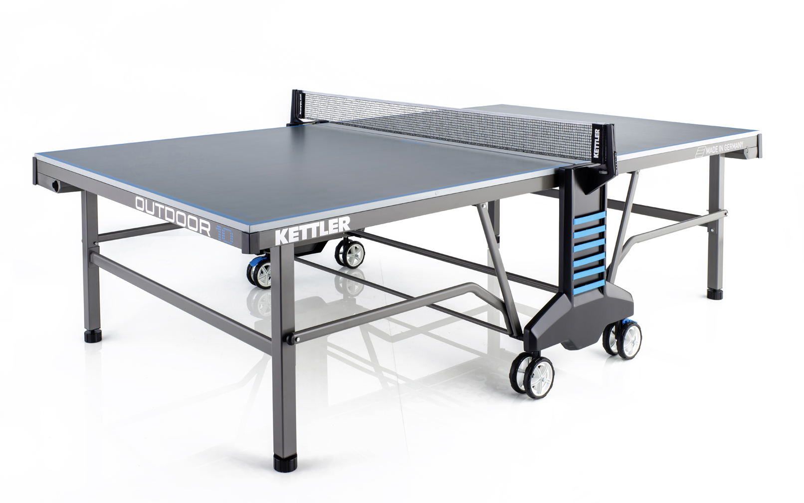 Kettler Outdoor 10 Table Tennis Table 4Player Bundle