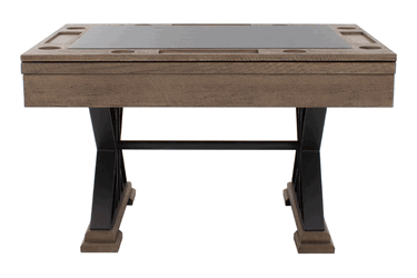 "The Weathered" 3 in 1 - Rectangular SLATE Bumper Pool, Card & Dining Table in Desert Sand by Berner Billiards