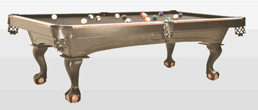 Golden West Brandon Pool Table Ball and Claw Legs
