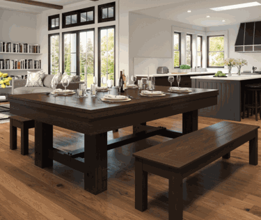 Imperial Reno Pool Table with Dining Set