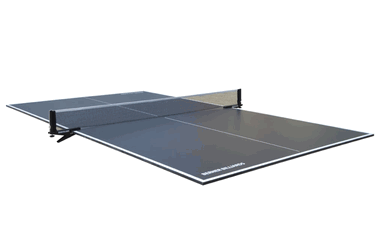 Table Tennis / Ping Pong Conversion Top in Black by Berner Billiards