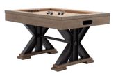 "The Weathered" 3 in 1 - Rectangular SLATE Bumper Pool, Card & Dining Table in Desert Sand by Berner Billiards