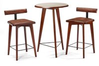 Sao Bento Pub Table Set in Chestnut
