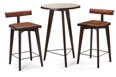 Sao Bento Pub Table Set in Espresso