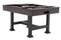 "The Urban" 3 in 1 - Rectangular SLATE Bumper Pool, Card & Dining Table in Midnight Black by Berner Billiards