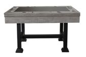 "The Urban" 3 in 1 - Rectangular SLATE Bumper Pool, Card & Dining Table in Silver Mist by Berner Billiards