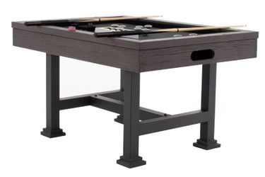 "The Urban" Rectangular SLATE Bumper Pool Table in Midnight Black by Berner Billiards
