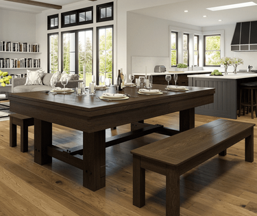 Reno Pool Table with Dining Set