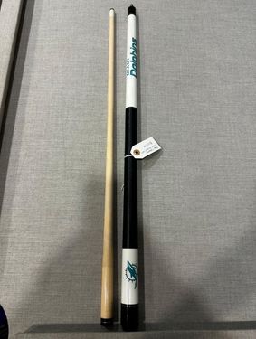 Miami Dolphin Laser Etched Pool Cue 