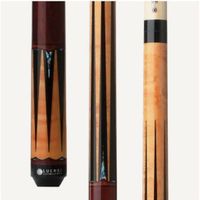Lucasi Hybrid Gold Stained Birdseye/Black & Maple Ring Wrapless Cue LHLE4