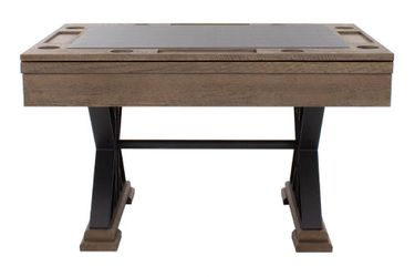 "The Weathered" 3 in 1 - Rectangular SLATE Bumper Pool, Card & Dining Table in Desert Sand by Berner Billiards