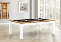 Penelope II Pool Table in Acacia & White