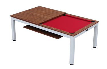 Glacier 7' Pool Table with Dining Top