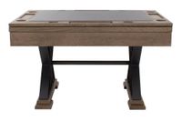 "The Weathered" 3 in 1 - Rectangular SLATE Bumper Pool, Card & Dining Table in Desert Sand by Berner Billiards