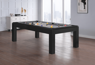Yarmouth Pool Table with Dining Top - Black