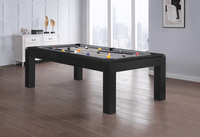 Yarmouth Pool Table with Dining Top - Black