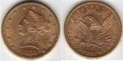 1886-S Ten Dollars, Gold Liberty Eagle