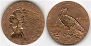 1910 $2.50 Indian
