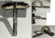 AMCIENT ROME: 1st-3rd Century, Bronze Fibula 2-1/4 in x 2-1/8 in