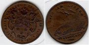 ANJOU: Angers: Rene Robert des Marchais, mayor of Angers (1715-1729)  1729 Copper 29mm; F.8492. 