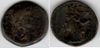 ANTONINUS PIUS (138-161) Ae 27 of Syria: Laodiceia ad Mare,  SNG Cop 350/1; c/m male head right in oval, authorized by Marcus Aurelius. 