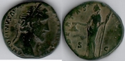 ANTONINUS PIUS (138-161) Ae Sestertius of 153/4; RIC-929. 