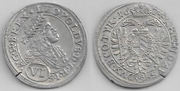 AUSTRIA: Leopold I, Hogmouth (1657-1705)  1674 6 Kreuzer, Wien Mint; Her 1134.  **SOLD OUT**