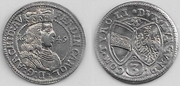 AUSTRIA: Tirol: Ferdinand Karl (1632-1662) 1649 3 Kreuzer; Enz 45.  **SOLD OUT**