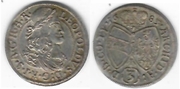 AUSTRIA: Tirol: Leopold I (1657-1705) 1680 3 Kreuzer; KM-1245.  **SOLD OUT**
