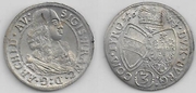 AUSTRIA: Tirol: Sigismund Franz (1662-65) 1664 3 Kreuzer; Enz 12.  **SOLD OUT**