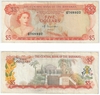 Bahamas L.1974 5 Dollars, Pick 37a, B302a Bahamas L.1974 5 Dollars, Pick 37a, B302a