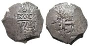 BOLIVIA: Carlos III (1759-88) 1771 8 Reales, Potosi Mint. 