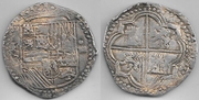BOLIVIA: Felipe II/III 4 Reales (13.75g) of 1596-1605, Assayer B.  **SOLD OUT**