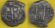 BOLIVIA: Felipe V (1700-1746) 1735-E 8 Reales; CT-782.  **SOLD OUT**