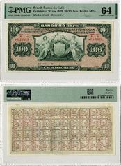 Brazil: Banco do Cafe 1890 100 Mil Reis, Pick S541r.  **SOLD OUT**