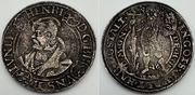 BRUNSWICK-LUNEBURG-WOLFENBUTTEL: Heinrich the Younger (1514-68)  1554 Taler, Riechenberg Mint; Dav 9046. *pending*