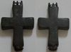 BYZANTINE EMPIRE:Asia Minor (Turkey or Bulgaria) 10th-12th Century;  Reliquary Cross oran position design faded. 