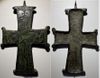BYZANTINE EMPIRE: Asia Minor (Turkey or Bulgaria) 11th-14th Century Half Reliquary Cross with Virgin in oran position. 