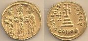 BYZANTINE EMPIRE: Heraclius (610-641 CE) Av Solidus, Constantinople; SB-759v.  **SOLD OUT**